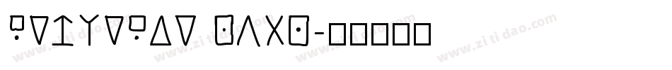 Ruptured Sans字体转换